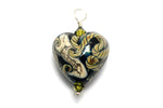 HP-11814405 - Green & Beige Free Style Heart Pendant