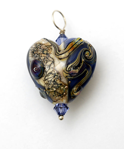 HP-11815705 - Ink Blue w/Free Style Heart Pendant