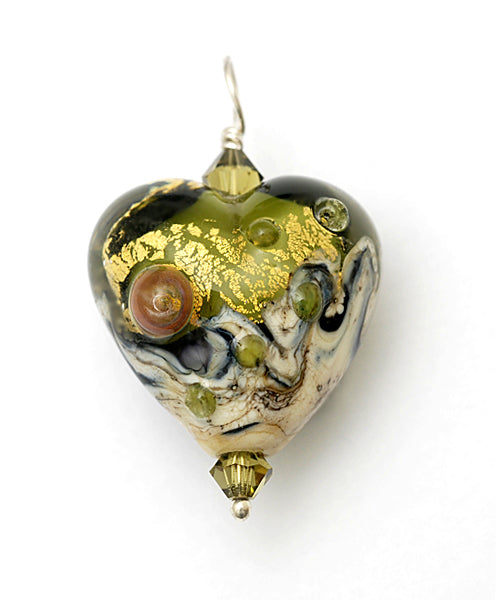 HP-11819405 - Emerald Treasure Heart Pendant