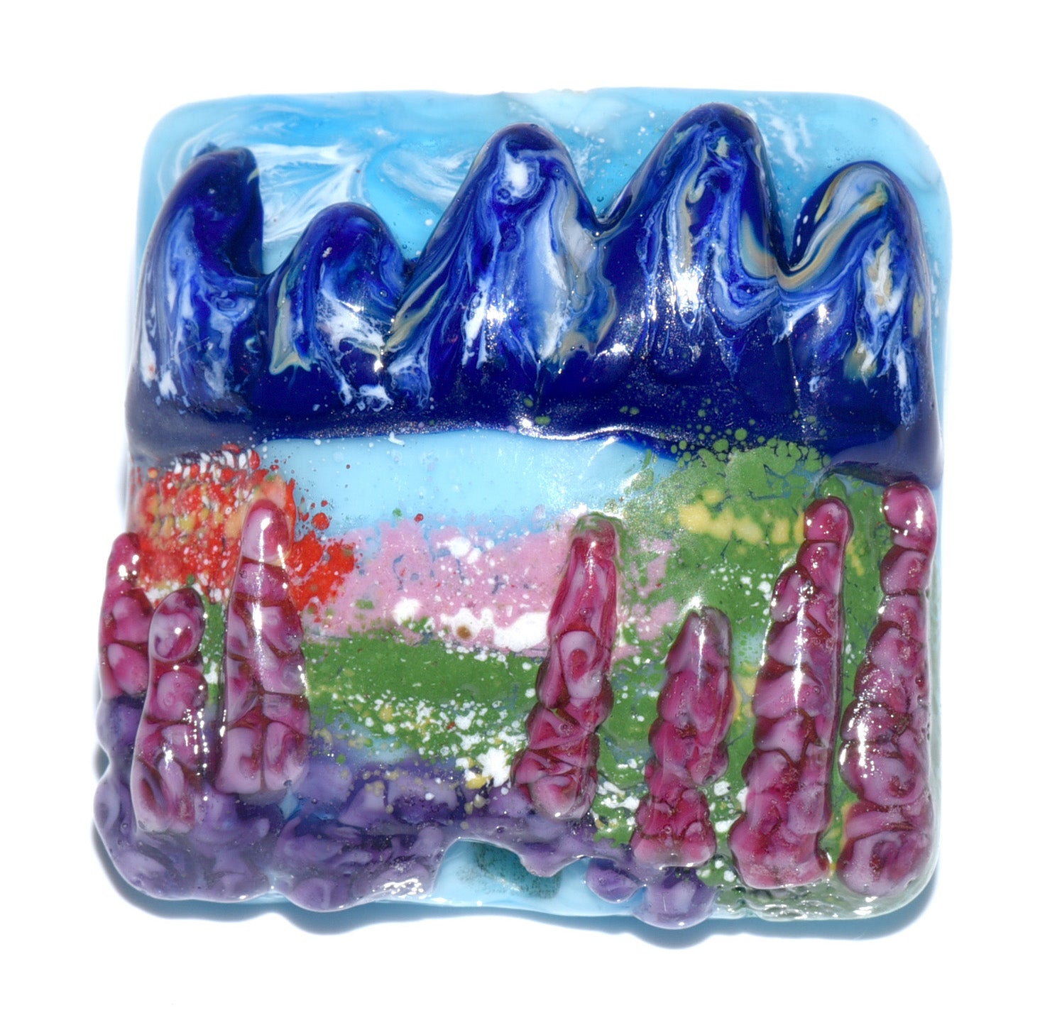 Rocky Mountain Focal Bead Grace Lampwork Beads