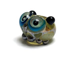 OWL-S-04 - Free Style with Olive Green Dots Owl Rondelle Bead