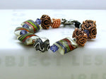 LC-10407811 - Metallic Murano Sterling Silver Copper Bracelet