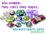 grace lampwork beads artisan handmade glass beads SRA