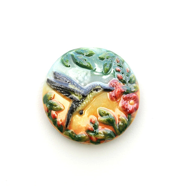 PH012400 - 24mm Porcelain Disk Hummingbird