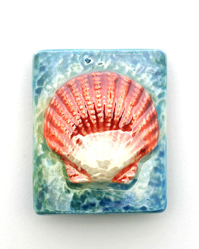 PM031824 - 18x24mm Porcelain Puffed Rectangle Scallop