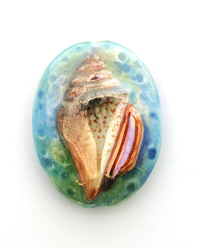 PM071824 - 18x24mm Porcelain Puffed Oval Shell