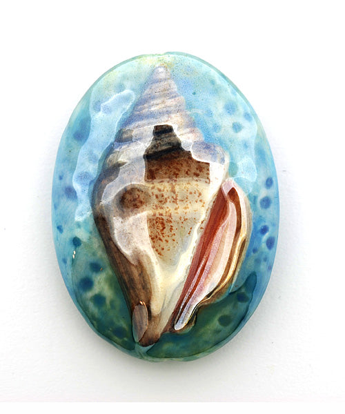 PM072432 - 24x32mm Porcelain Puffed Oval Shell