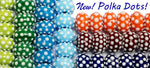 10707101 - Seven Polka Dots on Burgundy Rondelle Beads