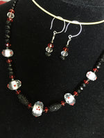 LC- Necklace with 10706611 Casino Party Graduated Rondelle Beads