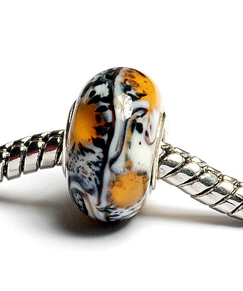 SC10030 - Large Hole Animal Print Rondelle Bead