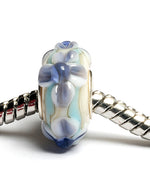 SC10059 - Large Hole Ivory w/Turquoise Rondelle Bead