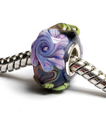 SC10062 - Large Hole Hot Pink w/Purple Rondelle Bead