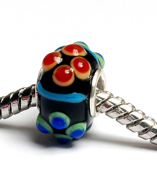 SC10082 - Large Hole Fiesta Bumps Rondelle Bead
