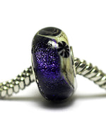 SC10109 - Large Hole Indigo Night Celestial Rondelle Bead