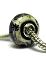 SC10109 - Large Hole Indigo Night Celestial Rondelle Bead