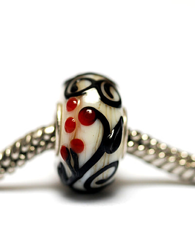 SC10110 - Large Hole Tranquility Vines Rondelle Bead