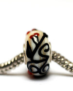 SC10110 - Large Hole Tranquility Vines Rondelle Bead