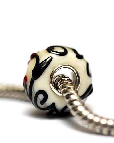 SC10110 - Large Hole Tranquility Vines Rondelle Bead