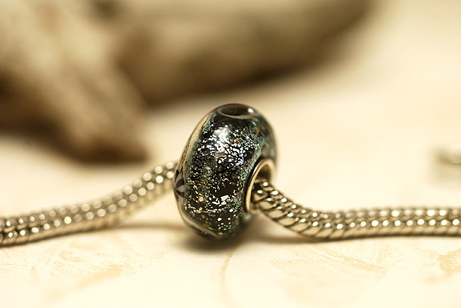 SC10111 - Large Hole Sable Celestial Rondelle Bead