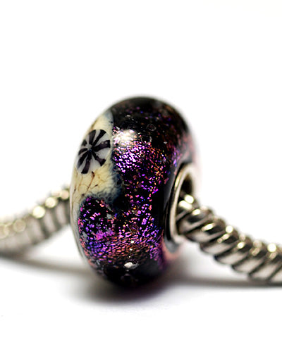 SC10112 - Large Hole Amethyst Jewel Celestial Rondelle Bead
