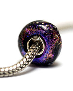 SC10112 - Large Hole Amethyst Jewel Celestial Rondelle Bead