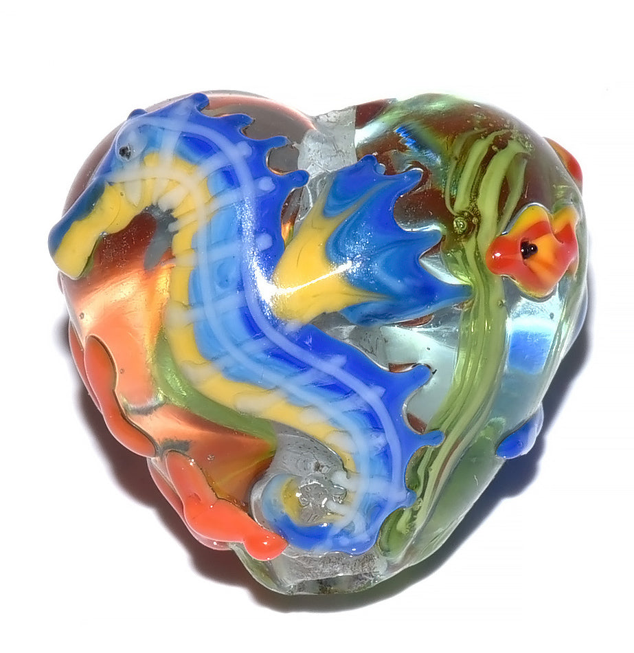 Seahorse Glass Beads Grace Lampwork Beads 