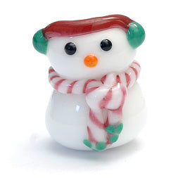 Snowman Focal Bead
