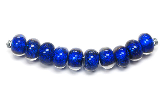 SP017 - Ten Royal Dichroic Spacer Beads