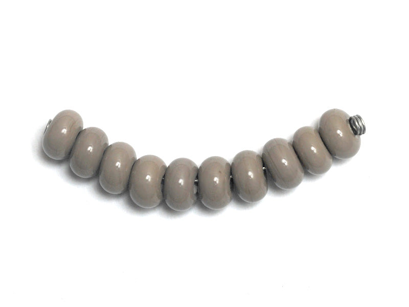 SP029 - Ten Stone Gray Spacer Beads