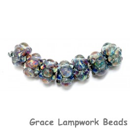 10408901 - Seven Purple & Blue Rondelle Beads