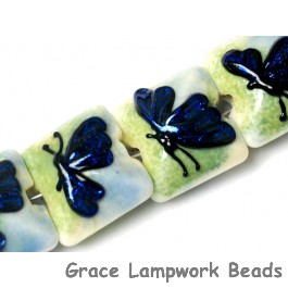 10412914 - Four Blue Sparkle Garden Butterfly Pillow Beads