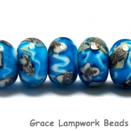 10413501 - Seven Zircon Blue Treasures Rondelle Beads