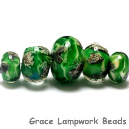 10507911 - Five Greener Treasures Graduated Rondelle Beads