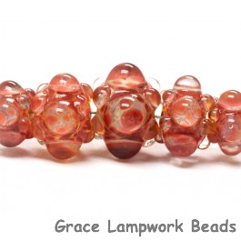 10704611 - Five Graduated Orange Rondelle Beads