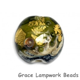 11819402 - Emerald Treasure Lentil Focal Bead