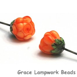 GHP-02: Orange Floral Headpin