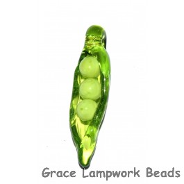 Pea Pod Glass Bead Grace Lampwork Beas