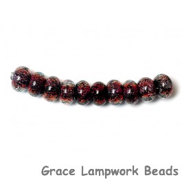 SP022 - Ten Hot Lava Dichroic Spacer Beads