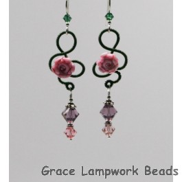 LC-Marose Earrings with Pink Headpins