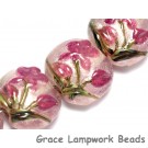 10109312 - Four Fuchsia Flower Lentil Beads