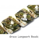 10505714 - Four Olive Stardust Pillow Beads