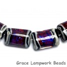 10604003 - Six Violet Shimmer Mini Kalera Beads