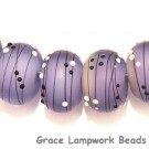 10604841 - Eight Lilac Tea Party Rondelle Beads