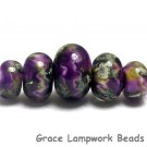 10605411 - Five Purple Meadow Graduated Rondelle Beads