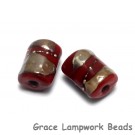 10204203 - Six Regal Red Mini Kaleras Beads