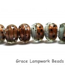 10903241 - Eight Smokey Bronze Rondelle Beads