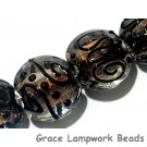 11006012 - Four Bright Fire Lentil Beads