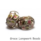 11105601 - Seven Metal Finished Stringer w/Pink Rondelle Beads