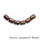 11204403 - Six Copper Pearl Surface w/Black Mini Kalera Beads