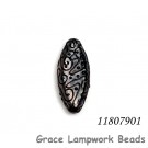 11807901 - Purple Pearl Surface Oval Focal Bead
